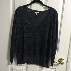 Joie black and silver sweater